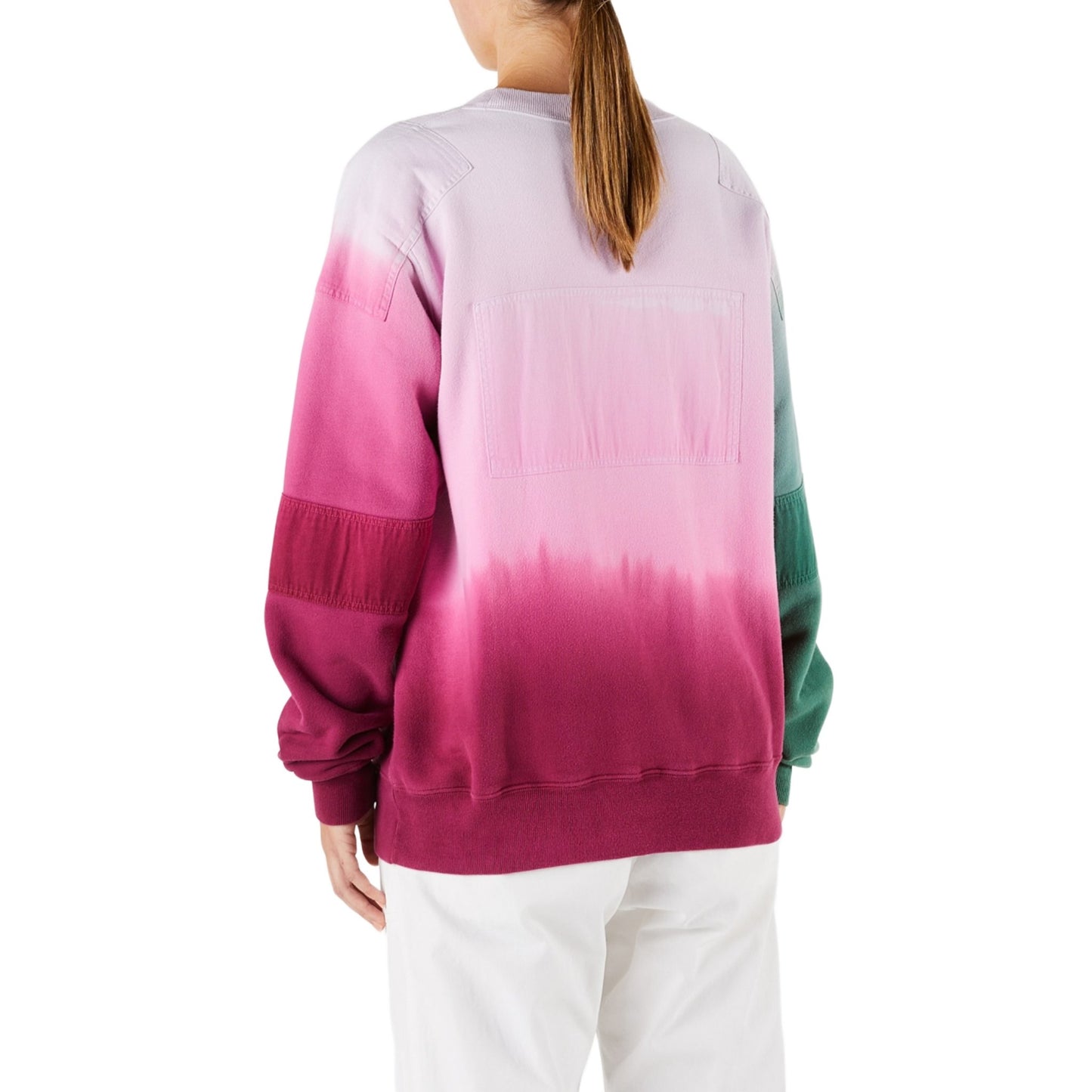 NEW PINK PATCHWORK SWEATSHIRT