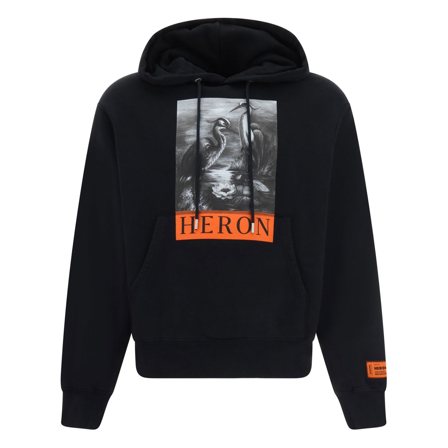 HERON PRINT HOODIE